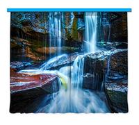 AG Design Curtains, 3D Photo Print, Light, 100% PES, Multicolor, 280 x 245 cm/ 110,2 x 96,5 inches