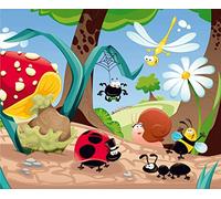 AG DESIGN Forest Life Giant Wall Poster, Non Woven, Multi-Colour, 360 x 270 cm