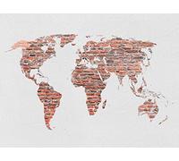 AG DESIGN FTN M 2695 Vintage Brick Card Non-Woven Photo Wallpaper for Living Bedroom Dining Room Kitchen 160 x 110 cm, Multicoloured