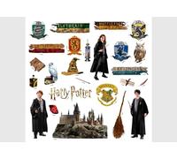 AG Design Harry Potter Hogwarts Children's Room Wall Sticker, Wall Sticker, Boy Decoration, 30 x 30 cm, ADKS 3838