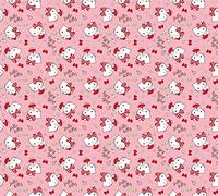 AG Design "Hello Kitty Pink Children's Room Curtain, Multi-Colour, 180 x 160 cm