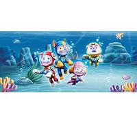 AG Design Paw Patrol Underwater Expedition Fleece Photo Wallpaper for a Nursery 202 x 90 cm FTDN H 5393 Multi-Coloured