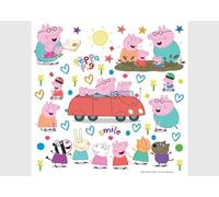 AG Design Peppa Pig Car Children's Room Wall Sticker, Wall Sticker, Boy Decoration, 30 x 30 cm, ADKS 3848
