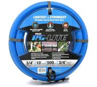 AG-Lite Rubber Hot & Cold Water Rubber Garden Hose: Ultra-Light & Super Strong - 10 Year Warranty (3/4 x 10')