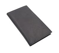 AG Wallets 20 Card Napa Leather Wallet for Men - Slim Long RFID Credit Card Holder with 2 Bill Compartments & ID Window - Large Capacity Full Grain Leather Bifold Wallet, Black, 7.25 x 4.25 x 0.7