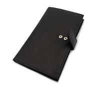 ag wallets Genuine Leather Mens Long ID 19 Credit Card Security Wallet, RFID_BlackSnapClose, One size, Long Bifold Wallet