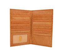 ag wallets Genuine Leather Mens Long ID 19 Credit Card Security Wallet, RFID_Tan, One size, Long Bifold Wallet