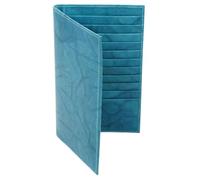 AG Wallets Leather Wallets for Men and Women | RFID Protection| 20 Credit Card, 1 ID & Cash, Mens Leather Wallet Black & Credit Card Wallet for Men and Women, Slim Bifold Wallet, Peacock Blue