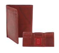 AG Wallets RFID Blocking Wallet for Men - Trifold Minimalist Slim Wallet with 10 Credit Card Slots & 3 Side Slots - 100% Genuine Leather Travel Wallet - Secure Compact Wallet, Burgundy, Minimalist