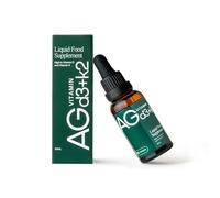 AG1 Vitamin D3 K2 Drops, 1000IU of Vitamin D3 and 1000mcg of K2 per Serving, Formulated Separately in Oil Form for Higher Bioavailability (Athletic Greens)