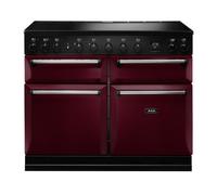 AGA Masterchef Deluxe MDX110EICBY 110cm Wide Cranberry Induction Freestanding Range Cooker - Chrome Trim