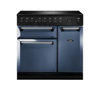 AGA Masterchef Deluxe MDX90EIDAR 90cm Wide Dartmouth Blue Induction Freestanding Range Cooker - Chrome Trim