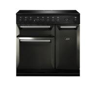 AGA Masterchef Deluxe MDX90EIPWT 90cm Wide Pewter Induction Freestanding Range Cooker - Chrome Trim