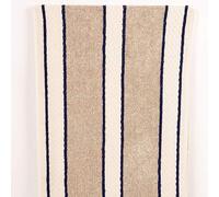 Aga Range Poppered Towel Navy Blue and Cream Stripes