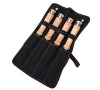 AGAATI Wood Chisel Extra Bevel Edge Chisel with Cryogenic Treated Steel Hardened Handles Stainless Steel Ferrule Cutter head width - 10mm,12mm,16mm,20mm,4-piece set