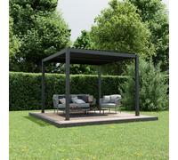 Agadon Aluminium Pergola Shading System in Dark Grey | Size: 2964mm x 2964mm Agadon Dark Grey 2964mm x 2964mm