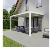 Agadon Aluminium Pergola Shading System 400 X 300 Cm White Wall Mounted