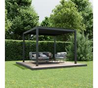 Agadon Aluminium Pergola Shading System in Dark Grey | Size: 2964mm x 2964mm Agadon Dark Grey 2964mm x 2964mm