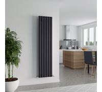 Agadon Berlin Designer Aluminium Radiator in Dark Grey | Size: 1800mm x 345mm Agadon Dark Grey 1800mm x 345mm