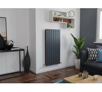 Agadon Panio Duplex Vertical Designer Panel Radiator 1200 X 445 mm Anthracite - 2785 Btu - 10 Years Guarantee