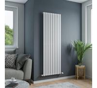 Agadon Solo Designer Oval Tube Radiator in White | Size: 1800mm x 480mm Agadon White 1800mm x 480mm
