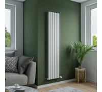 Agadon Solo Duplex Designer Oval Tube Radiator 1800 X 360 mm White