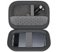 Againmore Travel Carrying Case Compatible with Plaud Note/for Plaud Note Pro AI Voice Recorder, Hard Storage Bag for Digital Voice Recorder, with Mesh Pocket & Soft Pad (Bag Only) (Deep Grey)