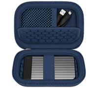 Againmore Travel Carrying Case for Plaud Note Pro/Note AI Voice Recorder | Padded Divider, Mesh Pocket, Organized Interior with Sectioned Design, Carabiner, Quick Access, Travel, Bag Only, Royal Blue