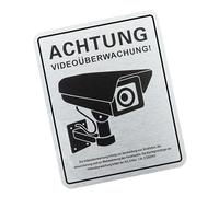 Against Fade Security Warning Sign Thin Aluminum Substance Suitable for 24 Hour Observation Locations Commercial Property Security Marker