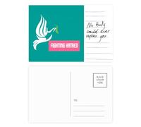 Against Fight Hatred Art Deco Fashion Postcard Card Important Person Anniversary