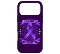 Against gaslighting, Mandala, purple ribbon Case for iPhone 17 Pro Max