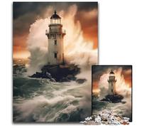 Against The Storm 1000Piece Jigsaw Puzzle Paper Jigsaw Puzzles for Adults Perfect for Family Fun on Christmas Thanksgiving Birthdays & Easter 1000 PCS(38x26cm)