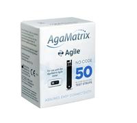 AgaMatrix Agile Blood Glucose Test Strips, No Code, 1 x 50 Strips