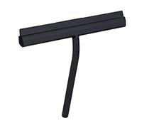 Agana Bathroom & Shower Squeegee Silicone Coated Stainless Steel with Hook Magnetic Wall Mount Streak-Free Wiping 25 x 4 x 22 cm Black