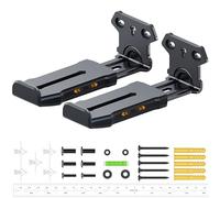 Agandax Soundbar Wall Mount Bracket for Samsung, Sony, LG, Vizio, Bose, JBL and More Sound Bar Mounts Under TV, Depth Adjustable 3.7”-6.4”, Hold up to 38 lbs, Soundbar Shelf (Black, Wall Mount Pro)