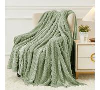 Aganear Fleece Throw Blanket - Cozy Soft Lightweight Fuzzy Flannel Blanket Throw Size Warm Decorative Gift for All Seasons, Portable Throw Blankets for Couch, Sofa, Bed, Car(50"x60", Sage Green)