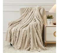 Aganear Fleece Throw Blanket - Cozy Soft Lightweight Fuzzy Throw Blanket for Women Portable Throw Blankets for Couch, Warm Gifts for Birthday, Christmas, Valentine's Day, Mother's Day(50"x60", Khaki)