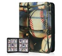 Aganmi Baseball Card Binder 468 Double Sided Pockets for Your Topps Gems, Waterproof PU Leather with Zipper,Mint Condition Protection for The Moments You,Gift for True Collectors and Fans