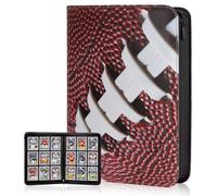Aganmi Football Card Binder Features 360 Double-Sided Pockets for Secure NFL Card Storage,Waterproof PU Leather With Zipper Closure Mint Condition Preservation for Hard Gridiron Fans and Collectors