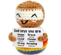 Agantree art Christian Gifts for Women Birthday Inspirational Religious Gift, God Says You are Pastor Spiritual Catholic Motivational for Mom Friends Coworker Sister Faith Based Crochet Jesus Decor