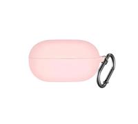 AGAOSH for Beats Solo Buds Case Cover with Cute Keychain, Soft Silicone Protective Accessories for New Beats Solo Charging Case Earbuds for Women Men Pink