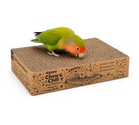 Agape Shreddable Bird Cardboard Platform, Natural Parrot Chew Toy and Perch