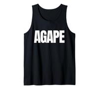 Agape Written in Massive Letters - Greek for Love Tank Top