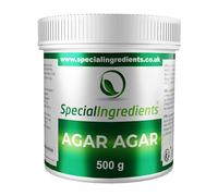 Agar Agar 500g Premium Quality Powder Vegan Gelatine, European, Suitable for Vegan's & Vegetarian's, Non GMO, Gluten Free, Recyclable Container - BRCGS/GFSI Certified.