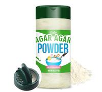 Agar Agar Powder, 114g Vegan Gelatin Substitute, 100% Pure Natural Thickener for Cooking, Petri Dishes, Jams, Rich in Dietary Fiber Unflavored Gelling Agent for Jelly, Cheese, Desserts, Candy