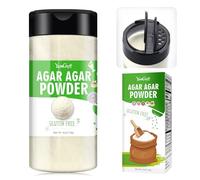 Agar Agar Powder114g - 4oz Vegan Gelatin Substitute, 100% Pure Agar Thickener for Cooking and Petri Dishes, Jams - Rich in Dietary Fiber Gelatin Stabilizer for Jelly, Desserts, Vegan Cheese