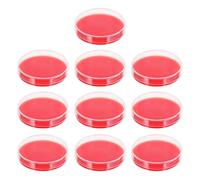 Agar Culture Medium Plates 70mm 10pcs Pe Red for Lab