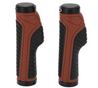 Agarraderas Para Bicicleta Antideslizantes De Goma Ergonomica Con Diseño Confortable Para Bicicletas De Montaña Y Ruta Material Goma Y Aleación De Aluminio Color Negro Tamaño 13.5 (Brown Black)