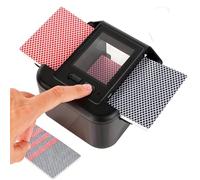 Agarte Automatic Card Shuffler Machine, 1-2 Decks 2000mAh Rechargeable Built-in Battery with AUTO & Manual Mode Electric Card Shuffler, Low-Noise foldable Poker Case for UNO, Bridge, Game Night