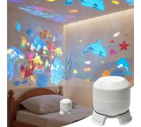 Agarte Dynamic Rotating LED Projector Light, 360 Colorful Rotating Projection Light, Adjustable Brightness Dynamic Ambient Light Strip Base, LED Atmosphere Lamp for Bedroom, Home Theater